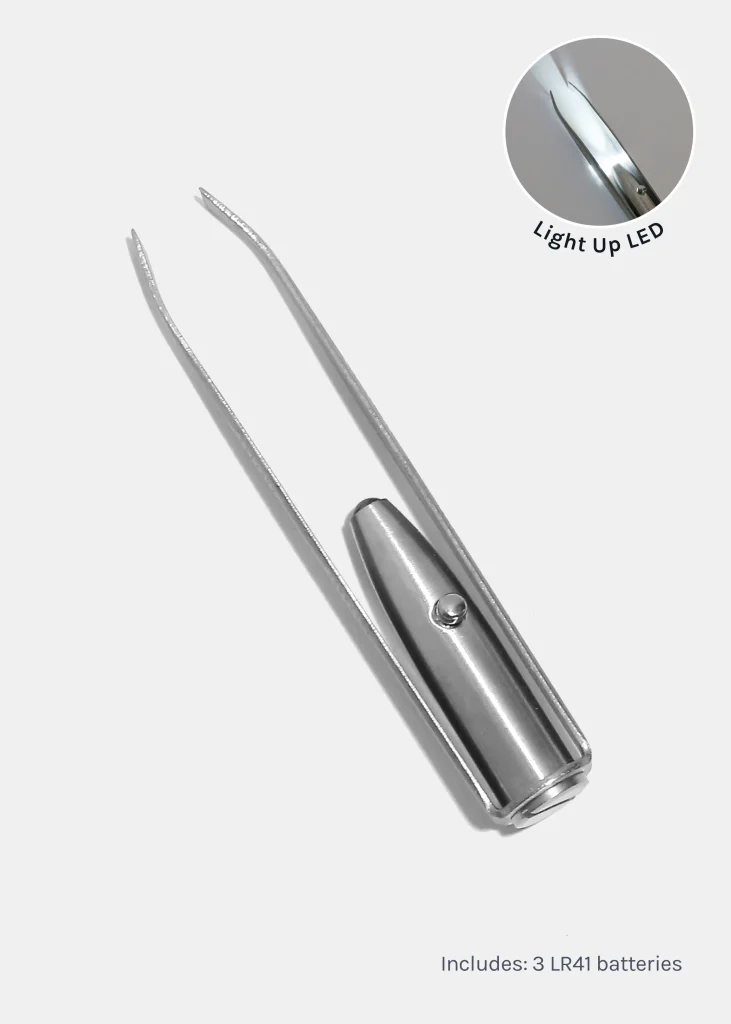 Pinza de ceja con luz led